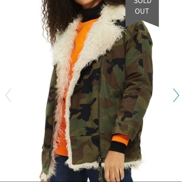 topshop camo jacket